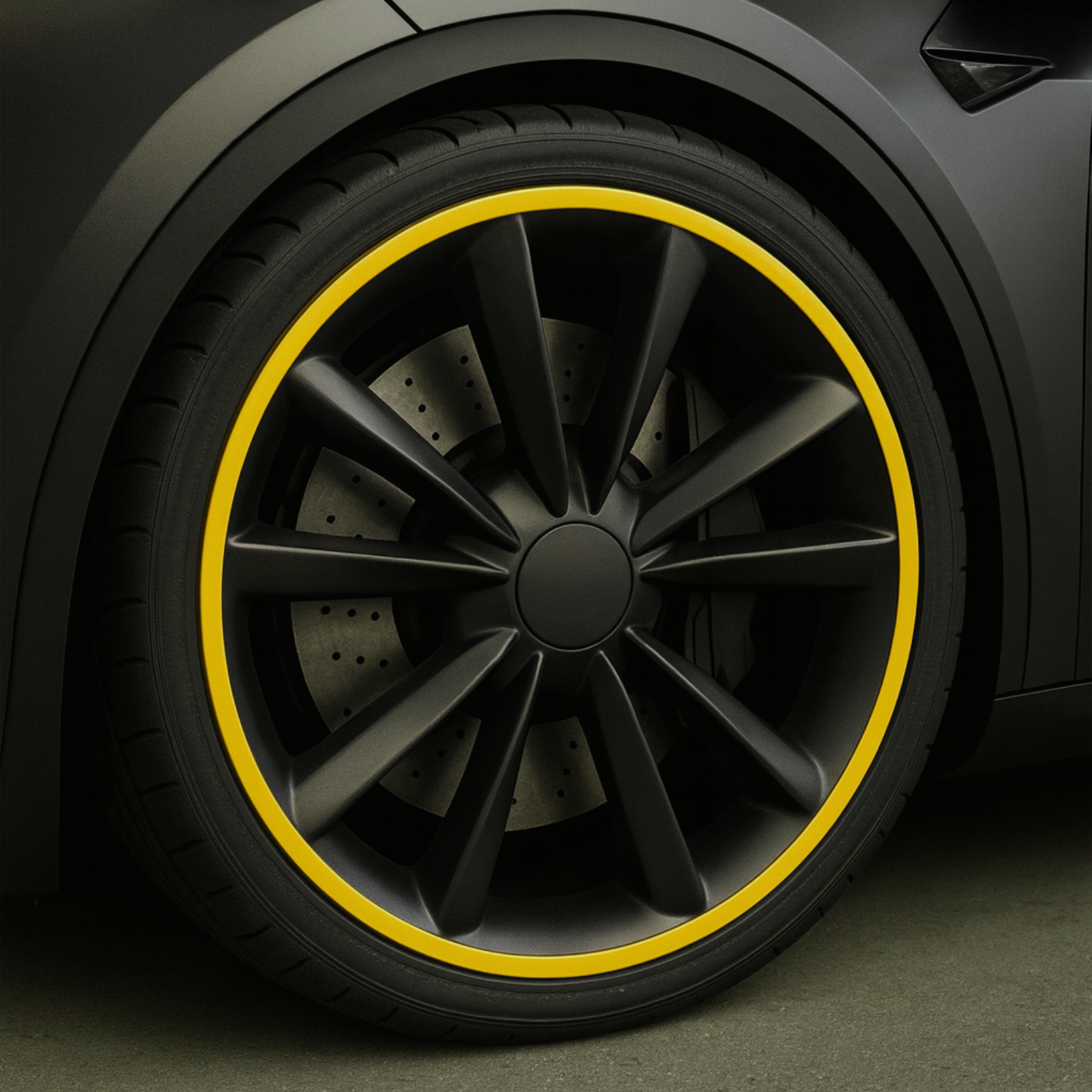 Protection de Jante Wheel Defend™ – Couleur Jaune