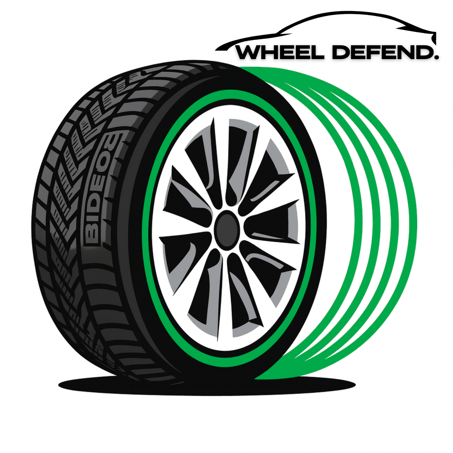 Protection de Jante Wheel Defend™ – Couleur Vert